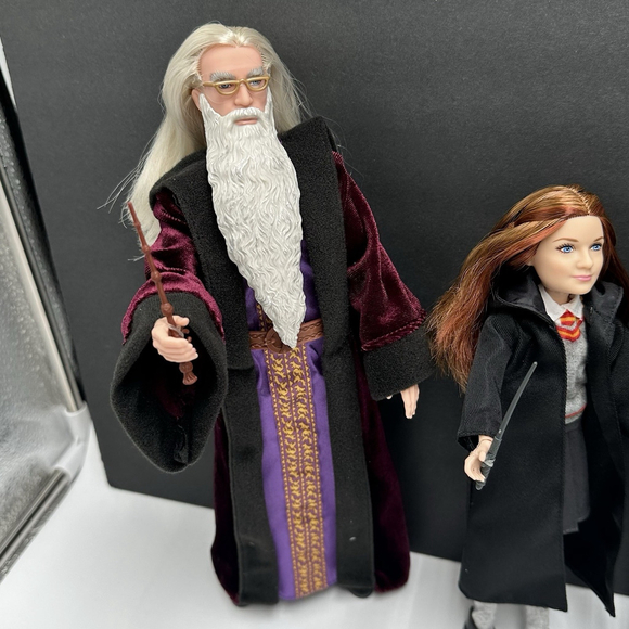 Mattel Harry Potter Hermione Minerva McGonagall Dumbledore Wands Doll Lot of 4 - Picture 2 of 16